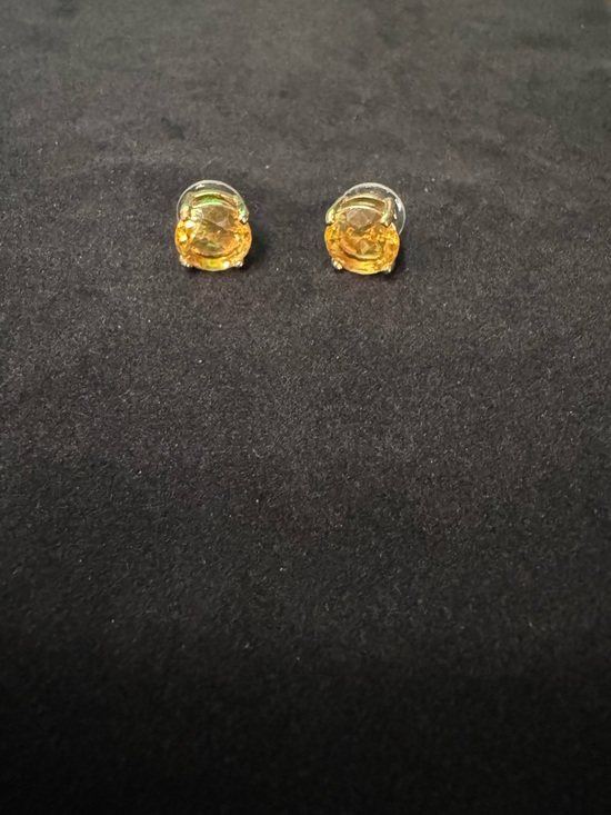 kate spade Jewelry - NWOT kate spade Golden Citrine-Color Faceted Stud Earrings